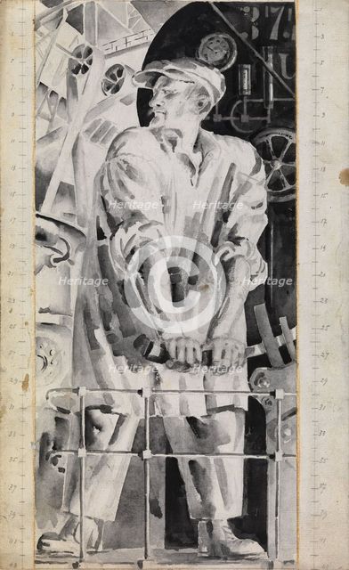 The Machinist, 1920s. Artist: Tyrsa, Nikolai Andreyevich (1887-1942)