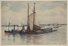 The Maas off Dordrecht, 1885. Creator: Carel Nicolaas Storm