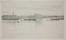 The Maas near Rotterdam, c1860-1920. Creator: Carel Nicolaas Storm