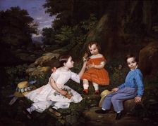 The Mabie Children, ca. 1852. Creator: Unknown