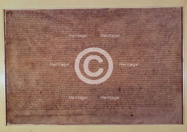 The Magna Carta, 1215. Creator: Unknown.