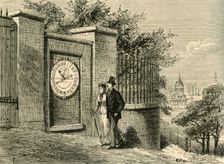 The Magnetic Clock, Greenwich Observatory c1840, (c1878). Creator: Unknown
