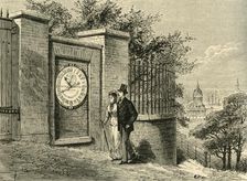 The Magnetic Clock, Greenwich Observatory c1840, (c1878). Creator: Unknown