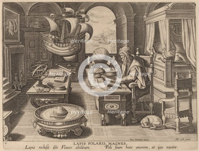 The Magnetic Pole: pl.2, c. 1580/1590. Creator: Theodoor Galle.