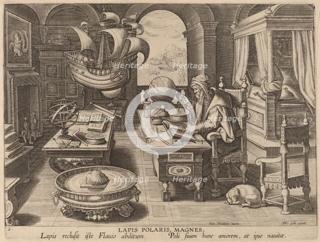 The Magnetic Pole: pl.2, c. 1580/1590. Creator: Theodoor Galle.