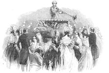 The magnificent silver-gilt wine cooler, at Windsor Castle...1844. Creator: Unknown