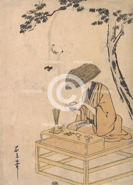 The Magnifying Glass, ca. 1775. Creator: Toriyama Sekien.