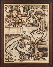 The Magdalen anointing Christ's Feet, 1863. Creator: Sir Edward Coley Burne-Jones