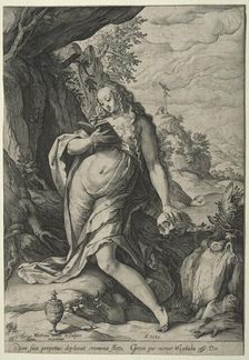 The Magdalen in Penance. Creator: Hendrick Goltzius (Dutch, 1558-1617)