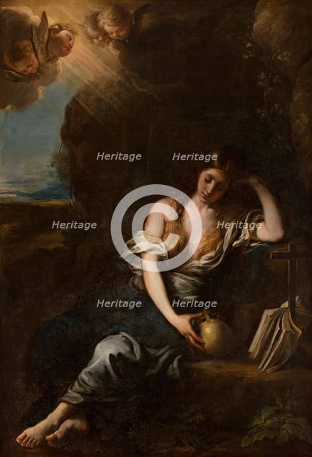 The Magdalene in the desert, c1675-c1680. Creator: Francisco Ignacio Ruiz de la Iglesia.