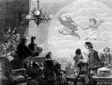 The Magic Lantern - drawn by H. G. Hine, 1858. Creator: Mason Jackson