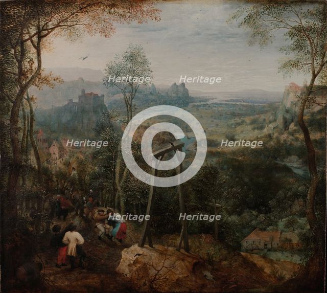 The Magpie on the Gallows. Artist: Bruegel (Brueghel), Pieter, the Elder (ca 1525-1569)