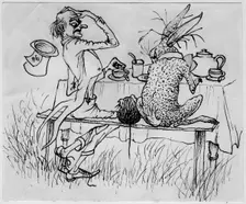 The Mad Hatter and the Hare, 1953. Creator: Shirley Markham