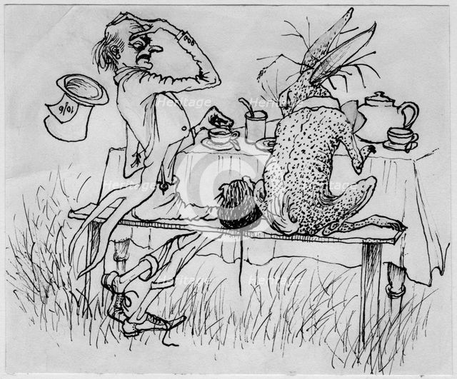 The Mad Hatter and the Hare, 1953. Creator: Shirley Markham.