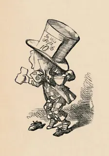 The Mad Hatter in Court 1889. Artist: John Tenniel