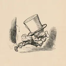The Mad Hatter, in the chapter The Tarts' 1889. Artist: John Tenniel