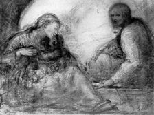 The Madonna and Child and St Joseph early 16th century, (1931).Artist: Correggio