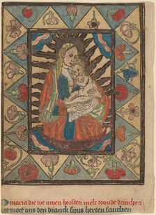 The Madonna and Child, c. 1500. Creator: Unknown