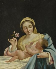 The Madonna and Child (copy), 1645. Creator: Simon, copy after Vouet