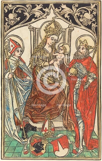 The Madonna and Child Enthroned, with Saints Corbinian and Sigismund, 1492. Creator: Unknown.