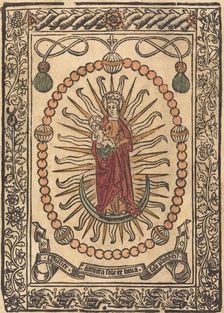 The Madonna and Child in a Rosary, c. 1490. Creator: Unknown