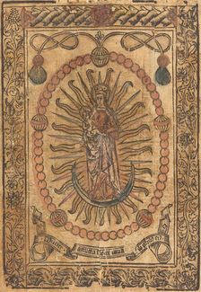 The Madonna and Child in a Rosary, c. 1490. Creator: Unknown