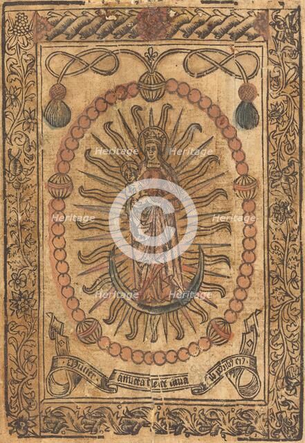 The Madonna and Child in a Rosary, c. 1490. Creator: Unknown.