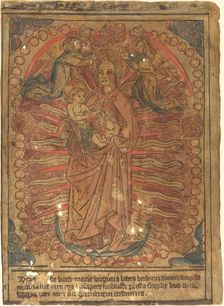 The Madonna and Child in a Rosary, c. 1490. Creator: Unknown