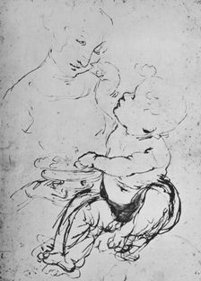 The Madonna and Child with a Bowl of Fruit 1478 (1945). Artist: Leonardo da Vinci