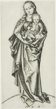 The Madonna and Child with an Apple, c. 1475. Creator: Martin Schongauer