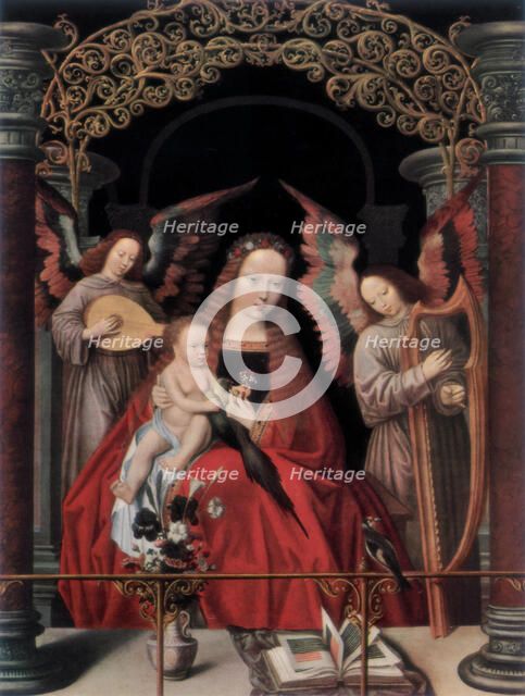 'The Madonna and Child with Angels', (1927). Artist: Adriaen Isenbrandt