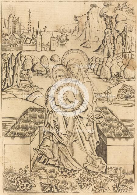 The Madonna and Child with Saint Anne, c. 1460. Creator: Master of St. Sebastian.