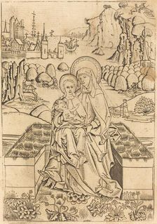 The Madonna and Child with Saint Anne, c. 1460. Creator: Master of St. Sebastian