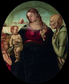 The Madonna and Child with Saint John and Saint Jerome , 1491. Creator: Signorelli, Luca (ca 1441-1523)