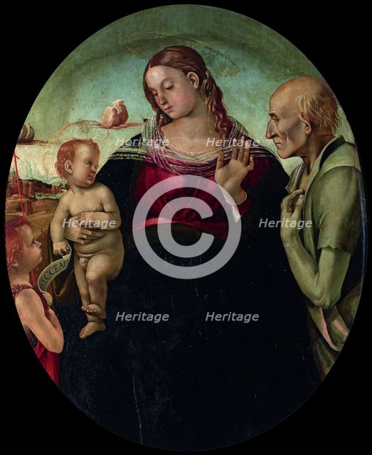The Madonna and Child with Saint John and Saint Jerome , 1491. Creator: Signorelli, Luca (ca 1441-1523).
