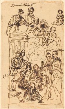 The Madonna and Child with Saints, 17th century. Creator: Unknown