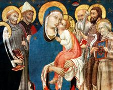 The Madonna and Child with Saints mid 15th century, (1931).Artist: Sano di Pietro