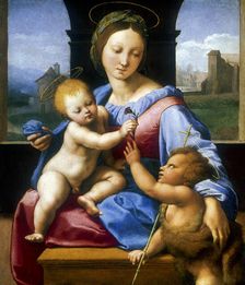 The Madonna and Child with the Infant Baptist ('The Garvagh Madonna'), c1509-1510. Artist: Raphael