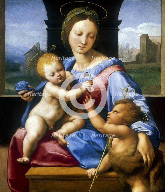 'The Madonna and Child with the Infant Baptist' ('The Garvagh Madonna'), c1509-1510.  Artist: Raphael