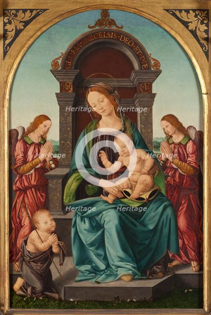 The Madonna and Child with the Infant Saint John and Two Angels.