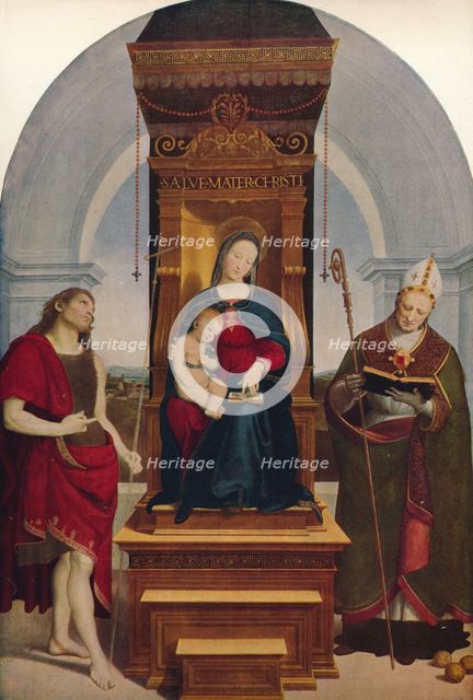 'The Madonna Degli Ansidei', 1505, (c1915). Artist: Raphael.