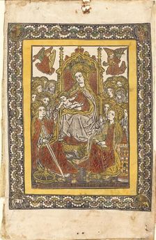 The Madonna Enthroned with Eighteen Holy Women, c. 1480/1490. Creator: Unknown