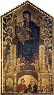 The Madonna in Majesty (Maestà), 1285-1286. Artist: Cimabue