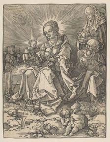 The Madonna on a Grassy Bank, 1526. Creator: Possibly Albrecht Dürer (German, Nuremberg 1471-1528 Nuremberg)