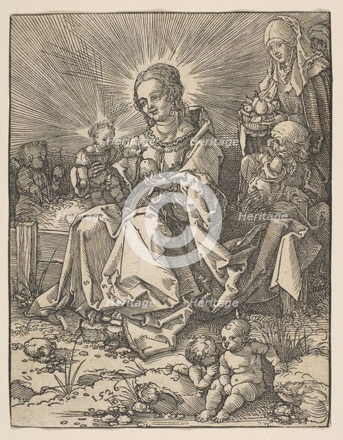 The Madonna on a Grassy Bank, 1526. Creator: Possibly Albrecht Dürer (German, Nuremberg 1471-1528 Nuremberg).