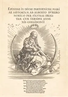 The Madonna on the Crescent, 1510/1511. Creator: Albrecht Durer
