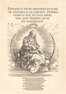The Madonna on the Crescent, 1510/1511. Creator: Albrecht Durer