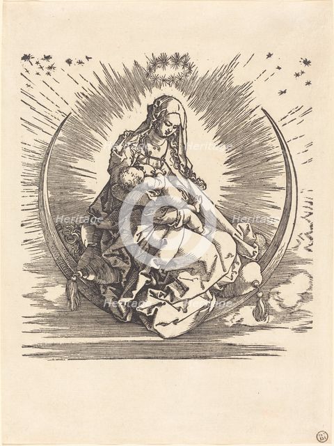 The Madonna on the Crescent, 1510/1511. Creator: Albrecht Durer.