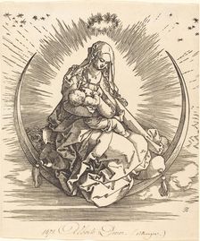The Madonna on the Crescent, 1510/1511. Creator: Albrecht Durer
