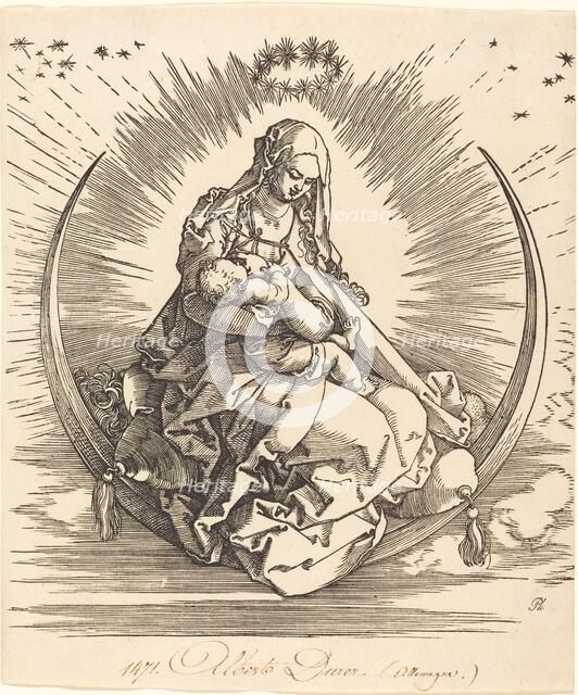 The Madonna on the Crescent, 1510/1511. Creator: Albrecht Durer.